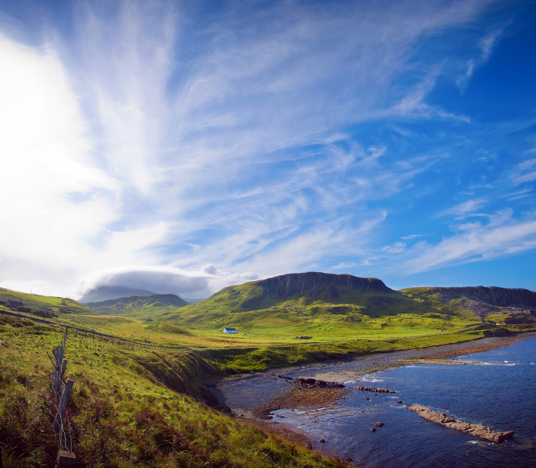 Beautiful soft coastline.