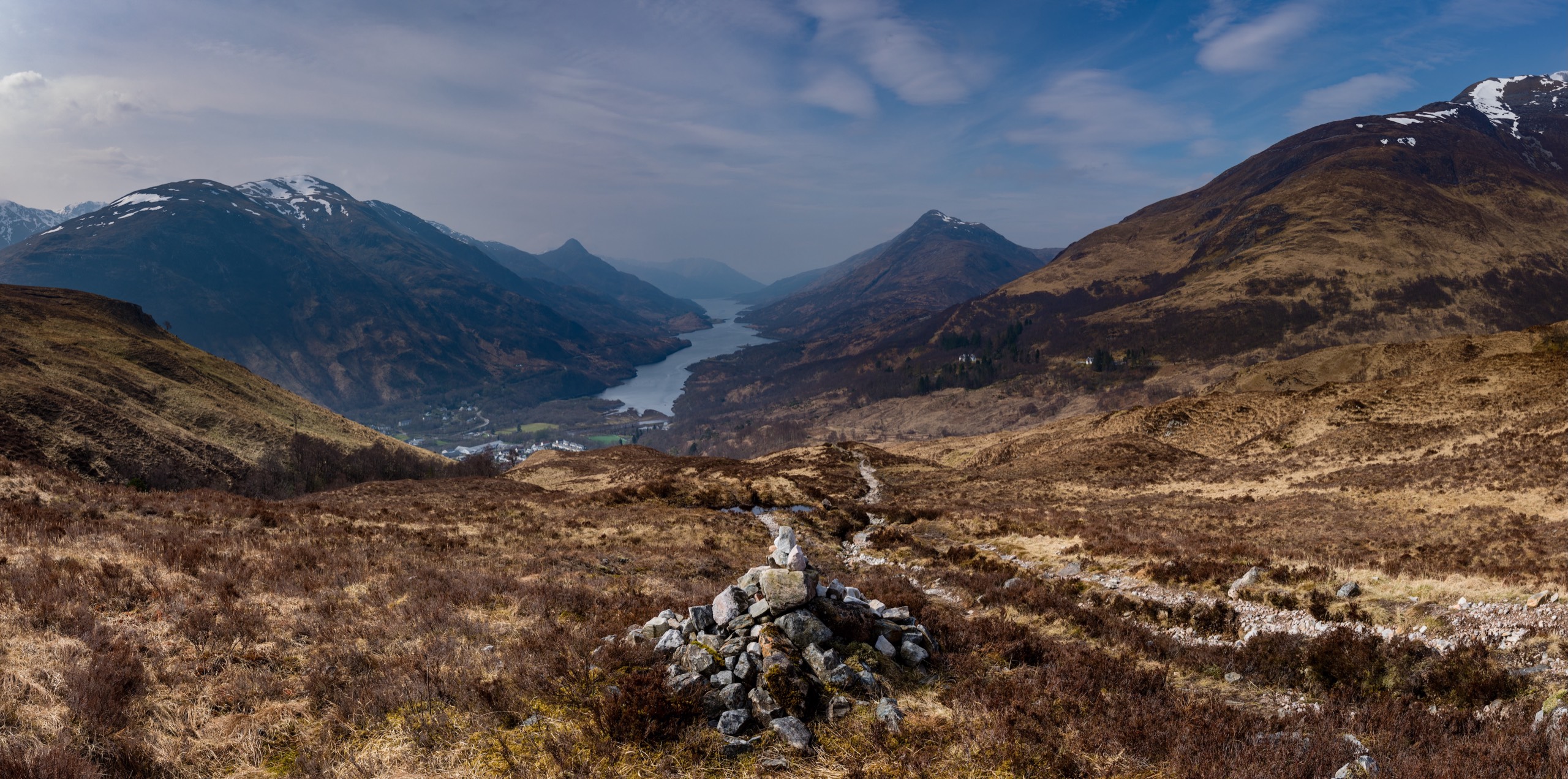 A View Of Loch Leven And Kinlochleven In The Argyll Region Of The Highlands Of Scotland During