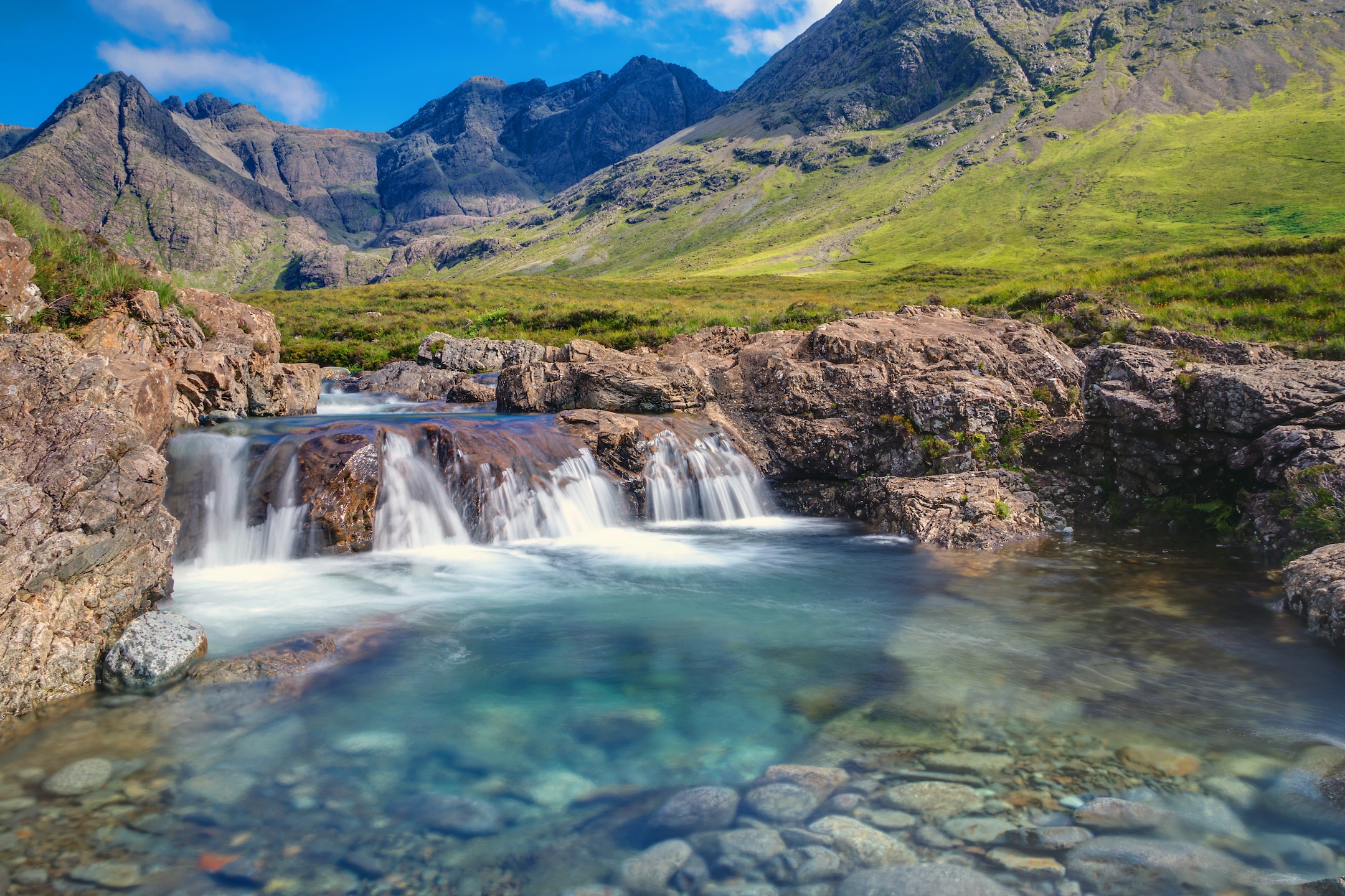Small waterfall on the Isle of Skye